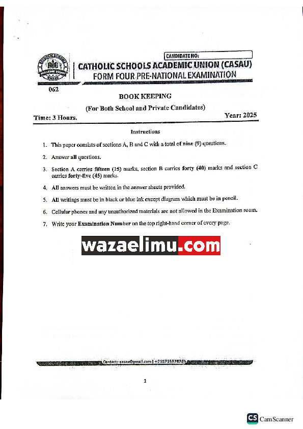 BOOK KEEPING CASAU - WazaElimu.com.pdf