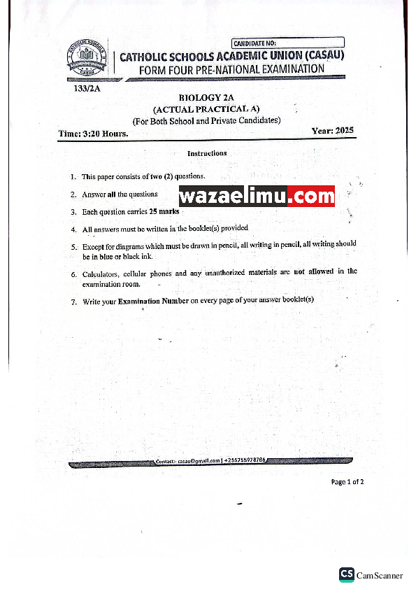 BIOLOGY 2A CASAU - WazaElimu.com.pdf