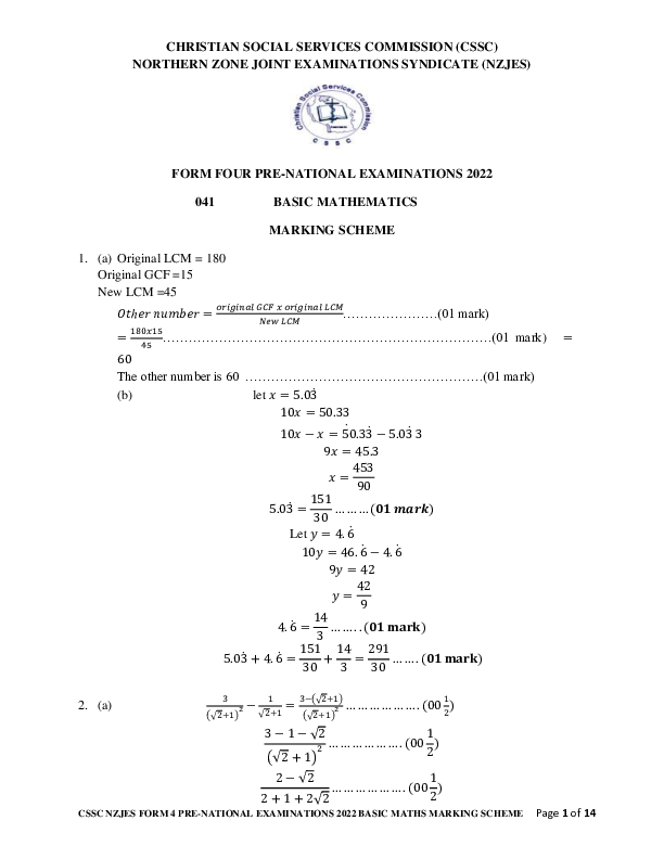 BASIC MATHS FORM 4 MARKING SCHEME.pdf