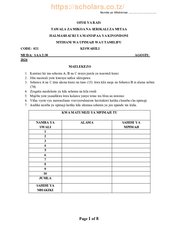 elimuconnect.online KISWAHILI KDT II PRE NATIONAL.pdf
