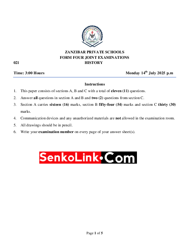 HISTORY FORM FOUR  JOINT 2025 ELIMUCONNECT.ONLINE.pdf