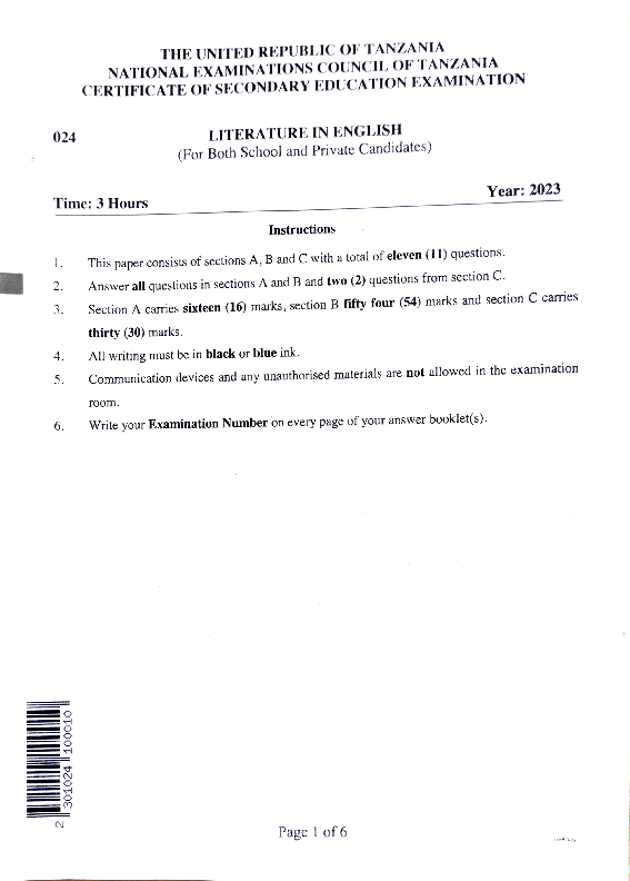 Literature-F4-2023- WAZAELIMU.COM.pdf