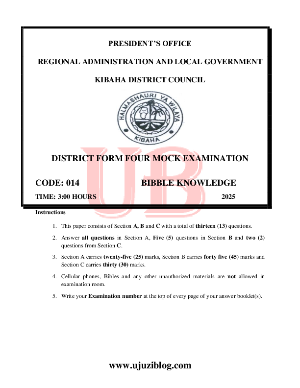 BIBLE KNOWLEDGE F4 MOCK.pdf