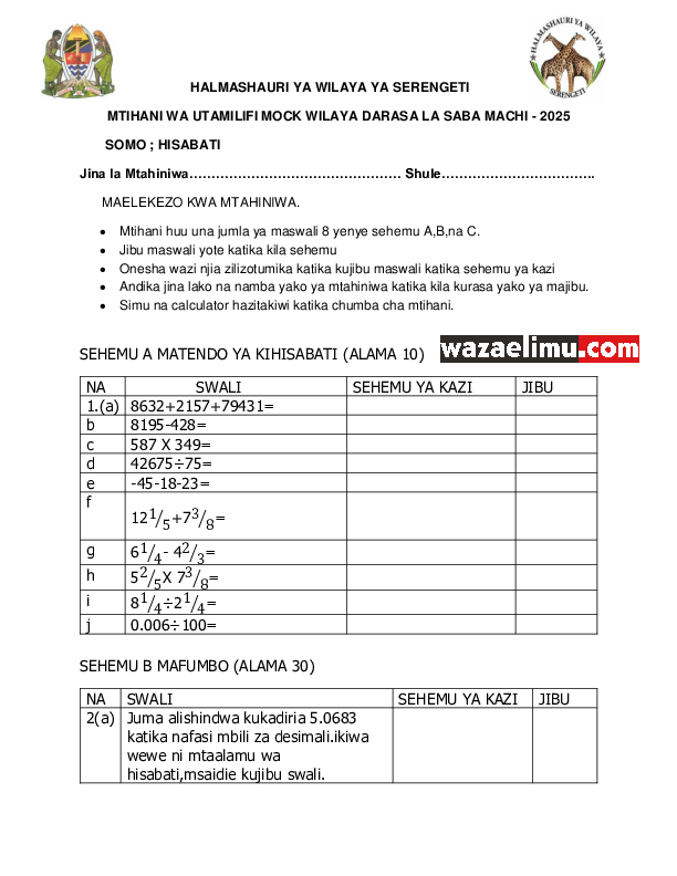 HISABATI  VII SERENGETI MACH 2025.pdf