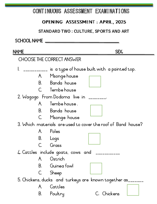 CULTURE,SPORTS STD TWO.OPENING EXAM.APRIL2025.pdf