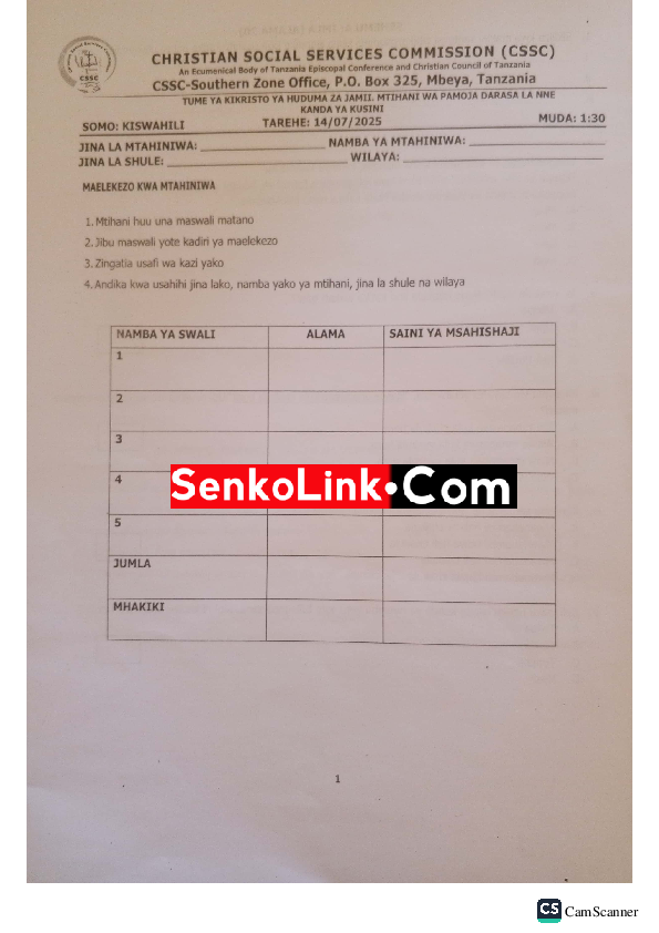 CSSC SOUTHREN ZONE KISW IV-elimuconnect.online.pdf