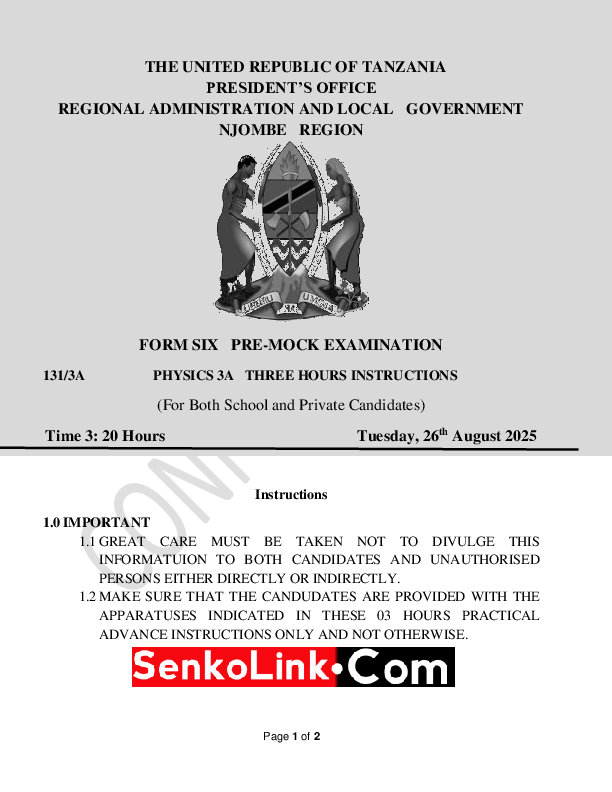 PHYSICS 3A Three hours instructions.pdf