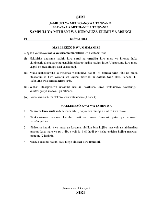 01 KISWAHILI MAELEKEZO KWA MSIMAMIZI.pdf