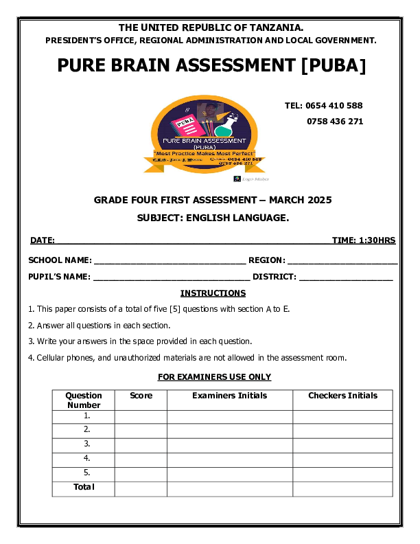 PUBA G4 1ST ASSESSMENT - ENGLISH...pdf