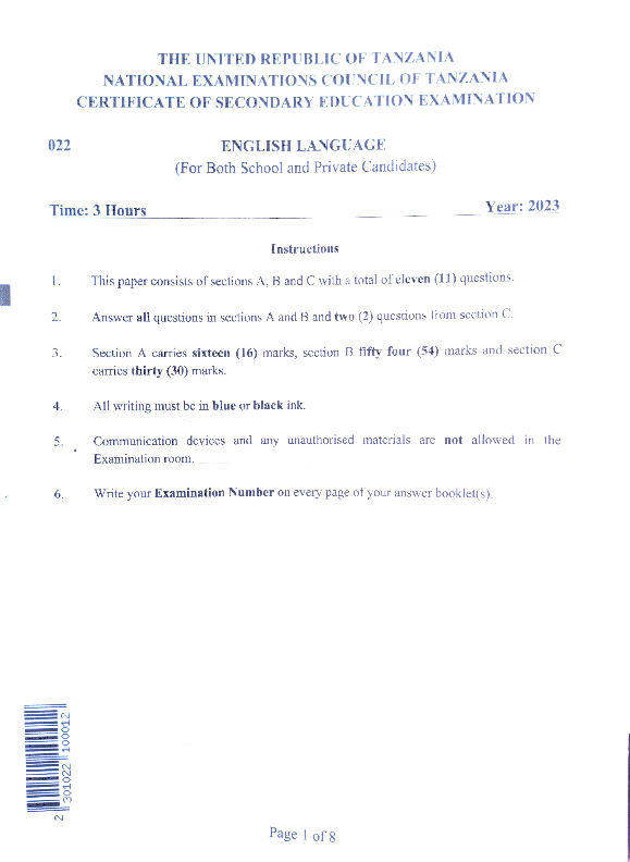 English-F4-2023- WAZAELIMU.COM.pdf