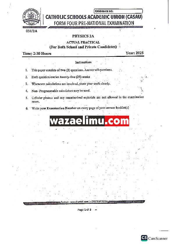 PHYSICS 2A CASAU - WazaElimu.com.pdf