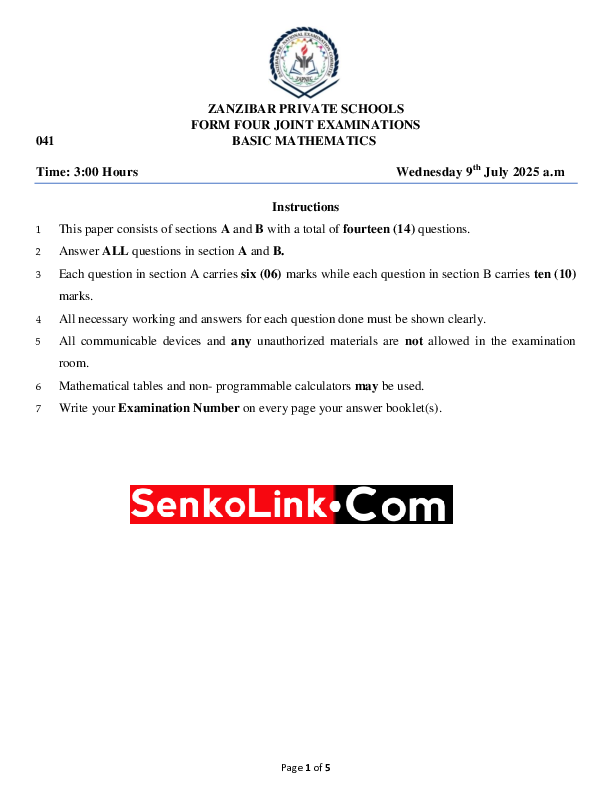 MATH FORM FOUR  JOINT 2025 ELIMUCONNECT.ONLINE.pdf