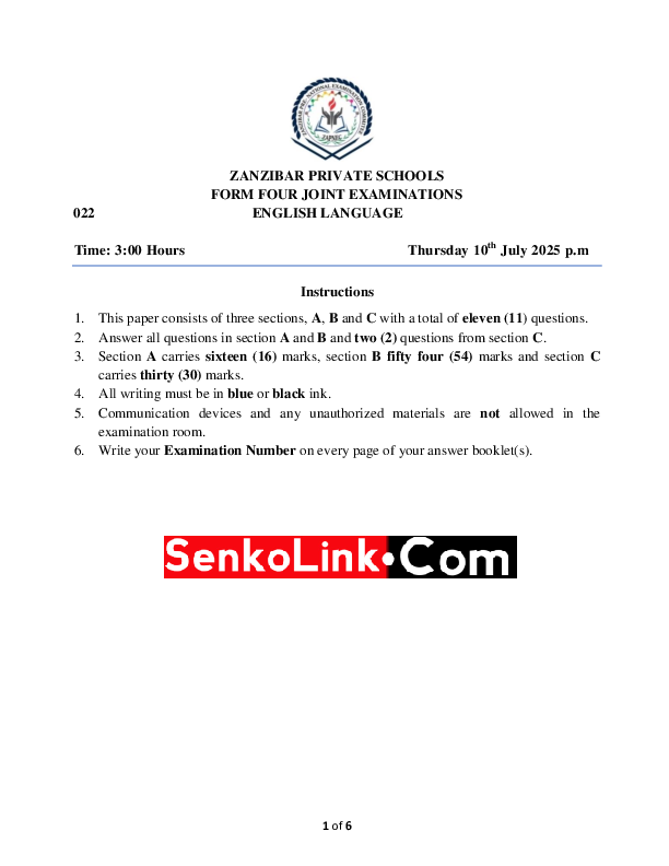 ENGLISH F4 1 JOINT 2025 ELIMUCONNECT.ONLINE.pdf