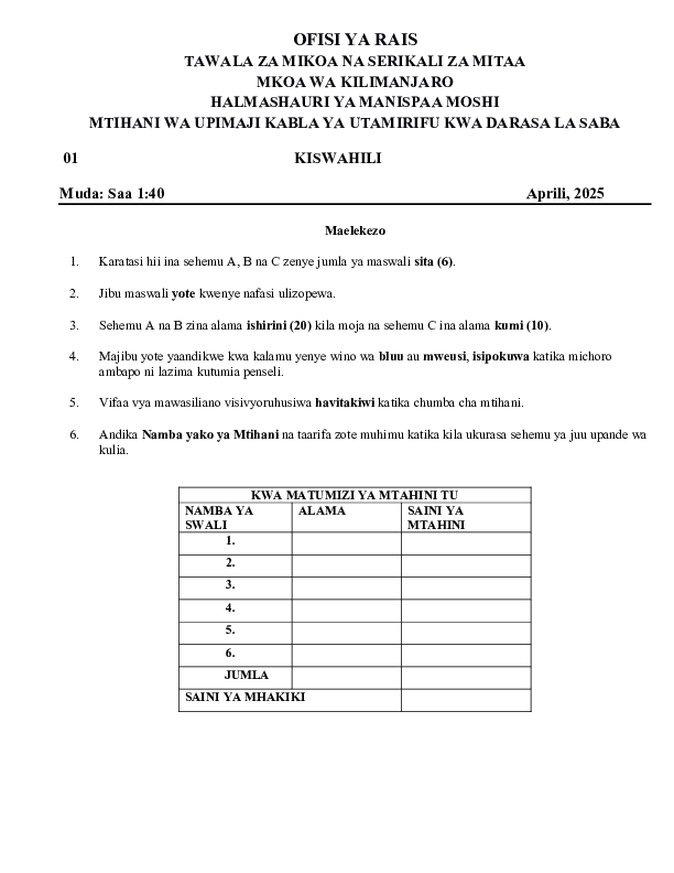 KISWAHILIVII  APRILI 2025 .pdf