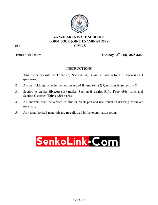 CIVICS FORM FOUR JOINT 2025 ELIMUCONNECT.ONLINE.pdf